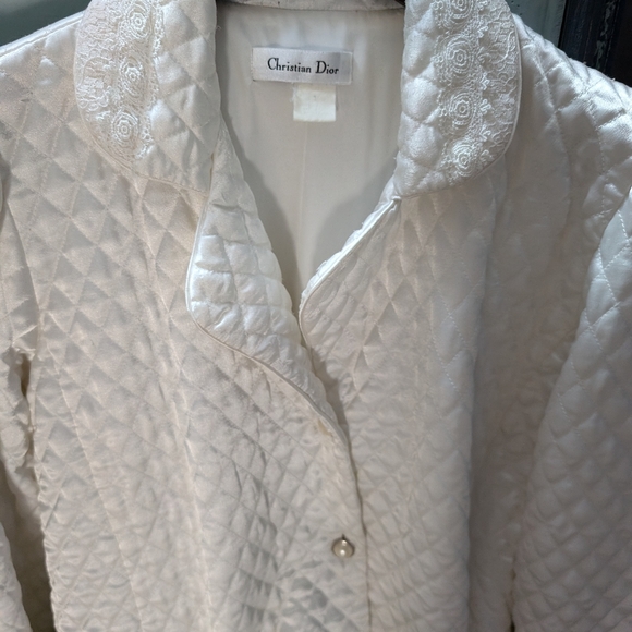 Circa 1950's Authentic Christian Dior Housecoat / Robe - Picture 2 of 16